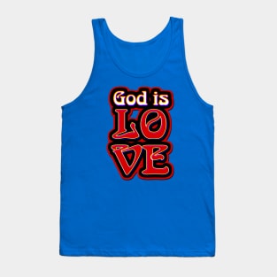 God is Love 3D Style Tank Top